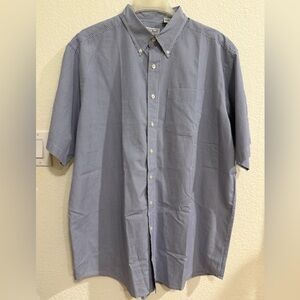 L.L. Bean Men's Blue Striped Button Down Shirt